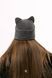 Шапка SOFT KITTY полар фліс (Сірий) (РРЦ: 850 грн) 7013 фото 4