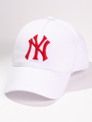 Бейсболка вишивка NY (Білий+червоний) 03080-61/14255 фото